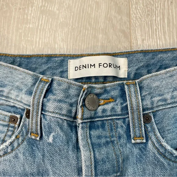 Aritzia Denim Forum The Ex Boyfriend Denim Blue size 26 Organic Cotton - Picture 7 of 16